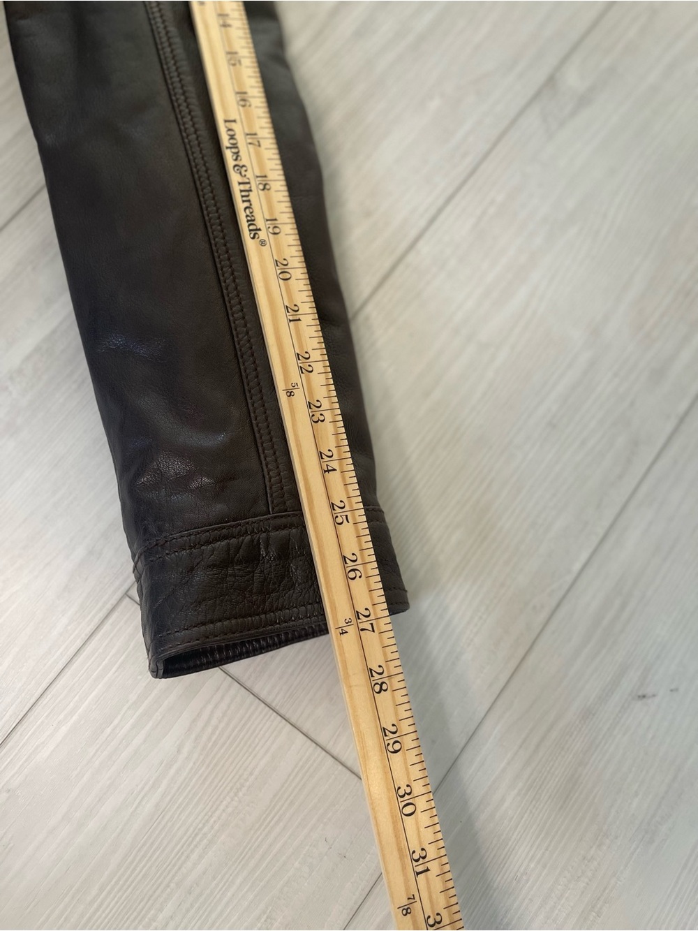 Hugo Boss leather jacket moto full zip - Picture 12 of 13